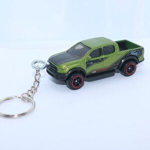 Hot Wheels 2019 Ford Raptor Truck custom keychain 1/64 scale